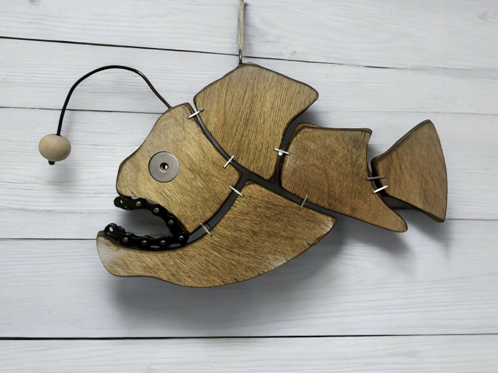 Angus - Steampunk Anglerfish Wall Art