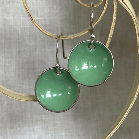 Everyday earrings. Green tones