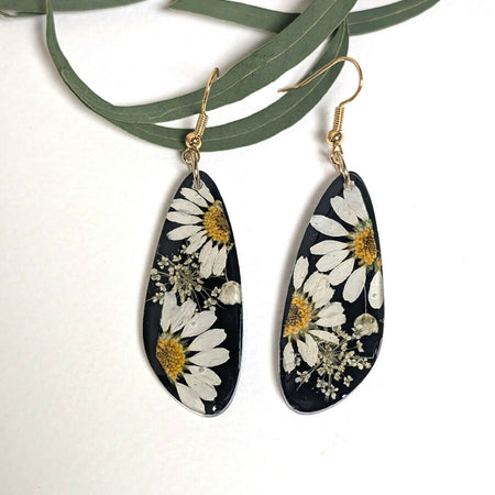 Daisy dangle black background