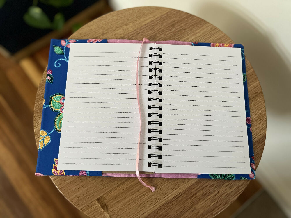 Notebook Cover - Fiesta on Blue - A5