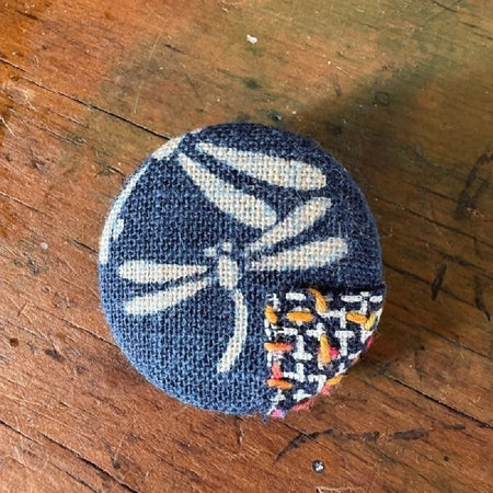 Handstitched Brooch - Dragonflies
