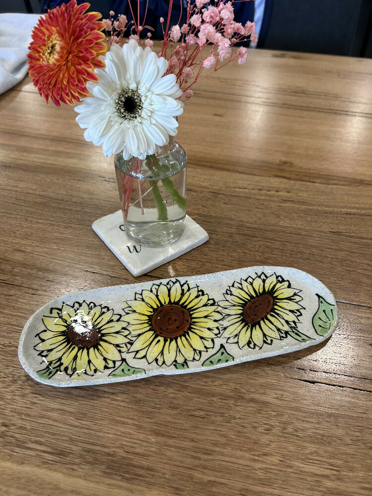 Sunflower Trinket Dish 3