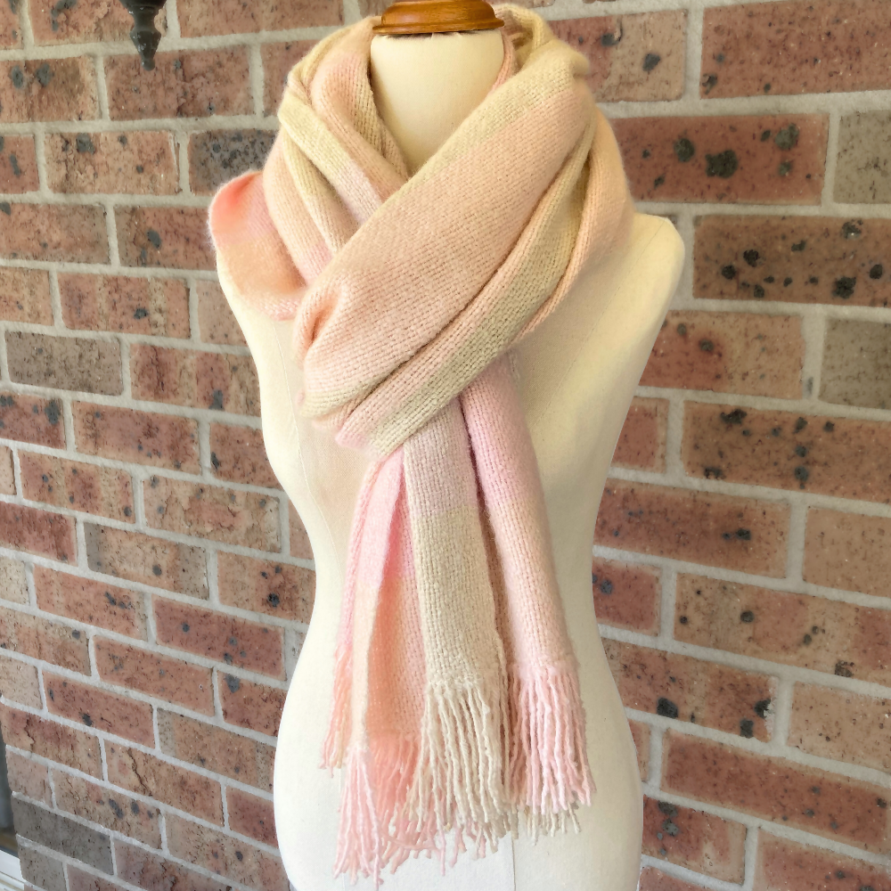 alpaca-scarf-shawl-handwoven-pink-cream-entangled-happiness-handwovens-mannequin-looped