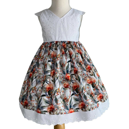 SIZE 2 Australian Gum Floral and Lace Tea Party Dress