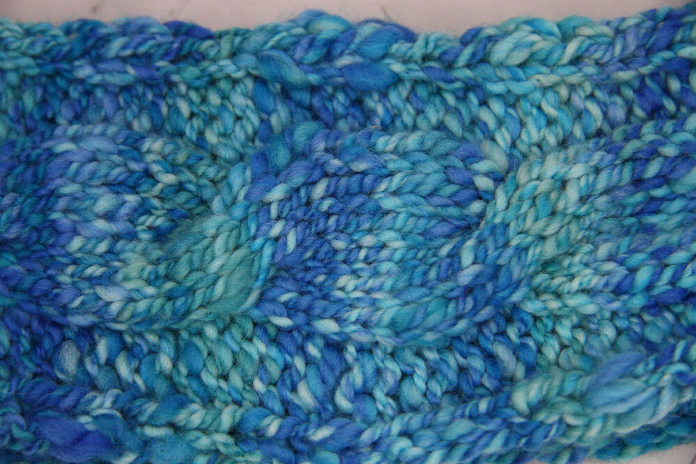 Blue Bubblegum Handknitted Headband