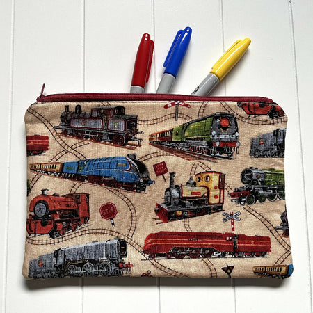 Trains pencil case