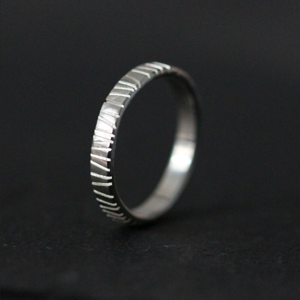 Chunky silver ring