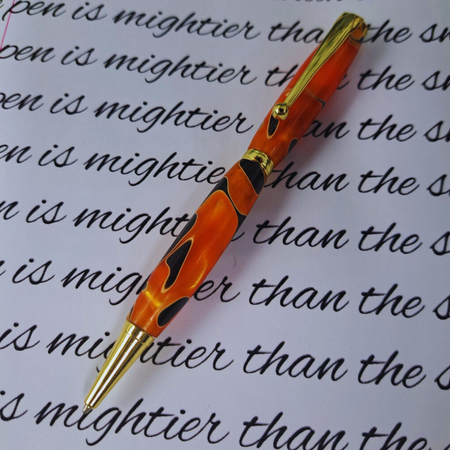 Orange-Swirl-Acrylic-Slimeline-Pen