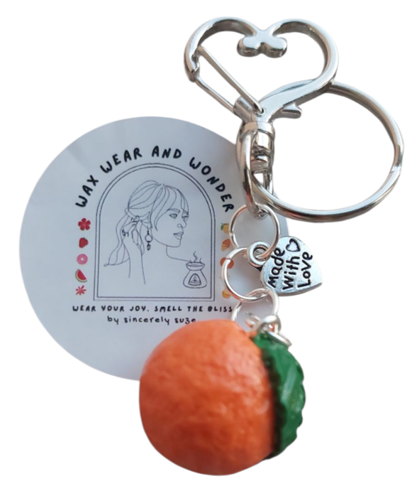 Bag Charms and Key Rings - Fruit Themed Solo in Gold/Silver Tone
