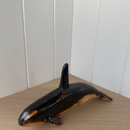 Hand Carved Orca Sculpture