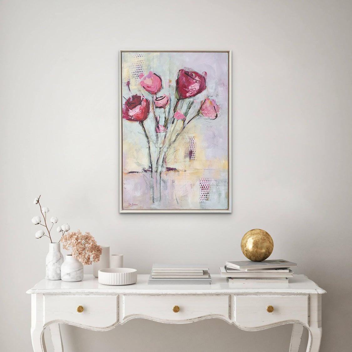 Original Floral Painting - Framed