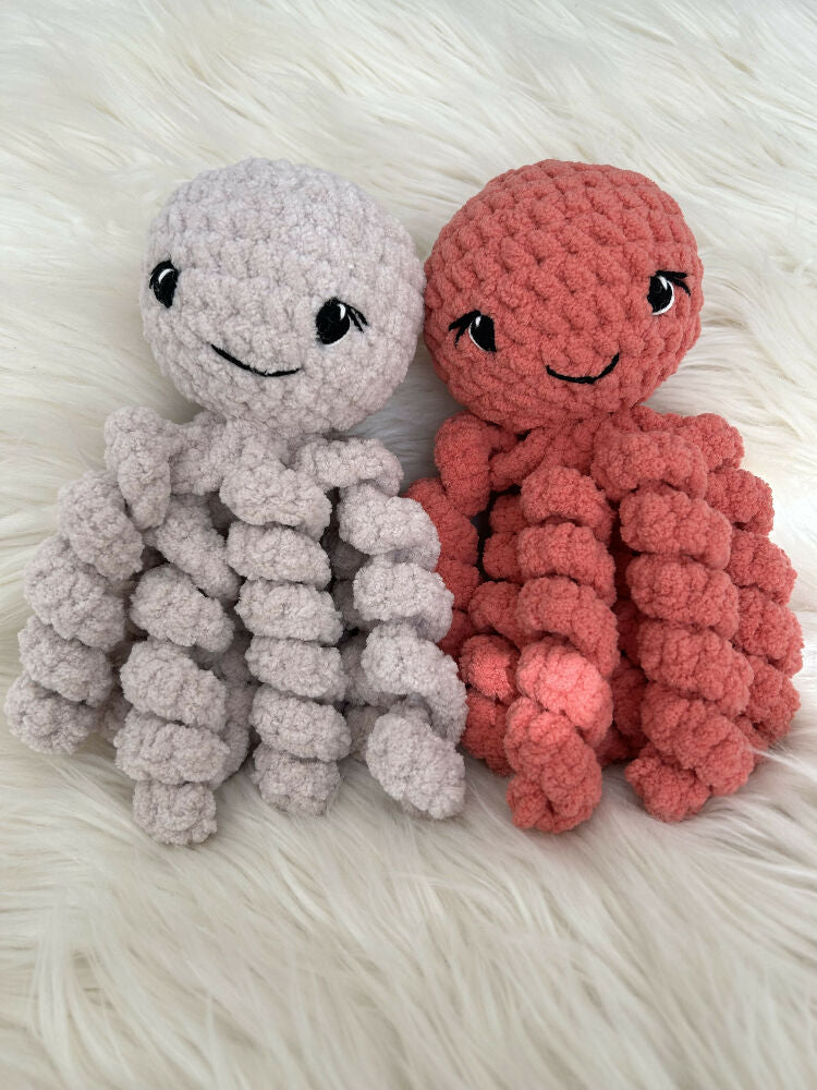 Ocean and Ozzy Octopus, crochet octopus, NICU octopus, gift for newborn, baby essential, sensory toy, fidget toy, custom baby toy