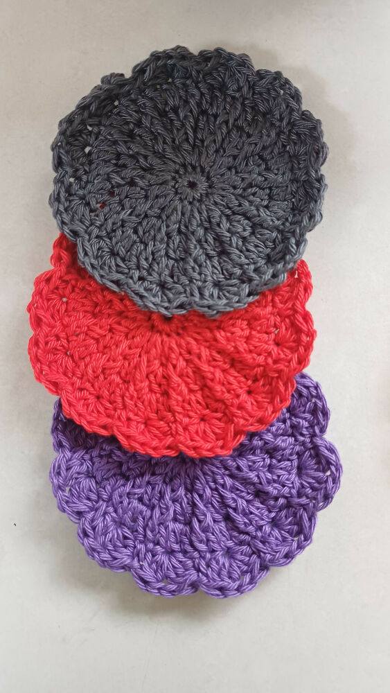 Crochet Face Scubbies 100% cotton