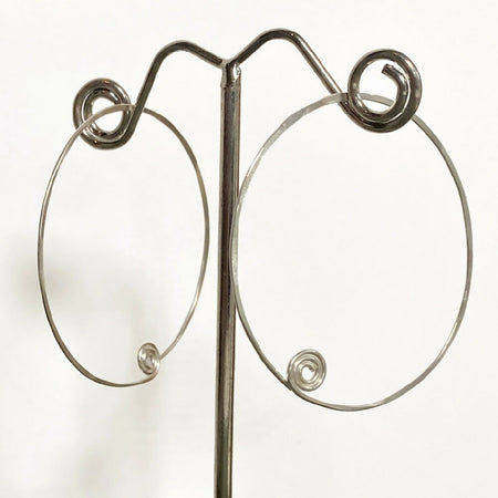 Hoop earrings | copper silver or gold | two styles | two sizes