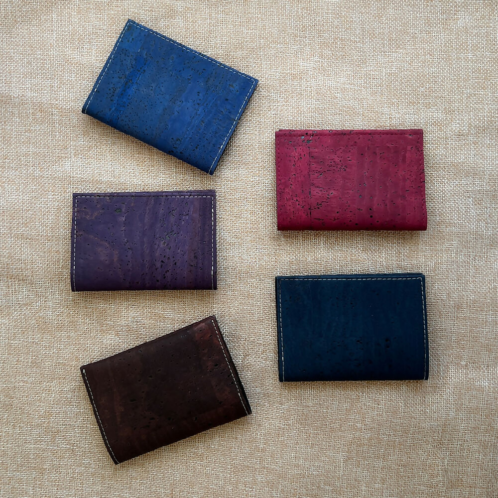 Cork Leather Card Holder - Various Colours