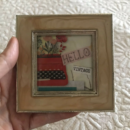 Collage Art Framed -