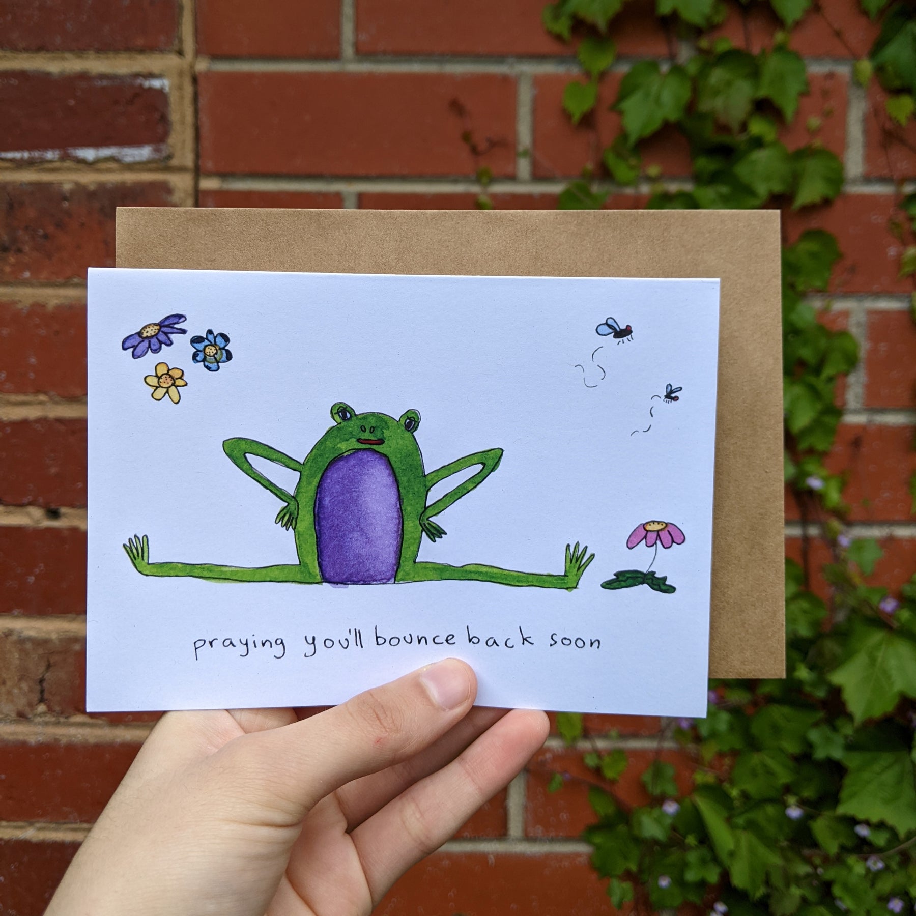 Sick Froggies - set of 6 "get well" cards