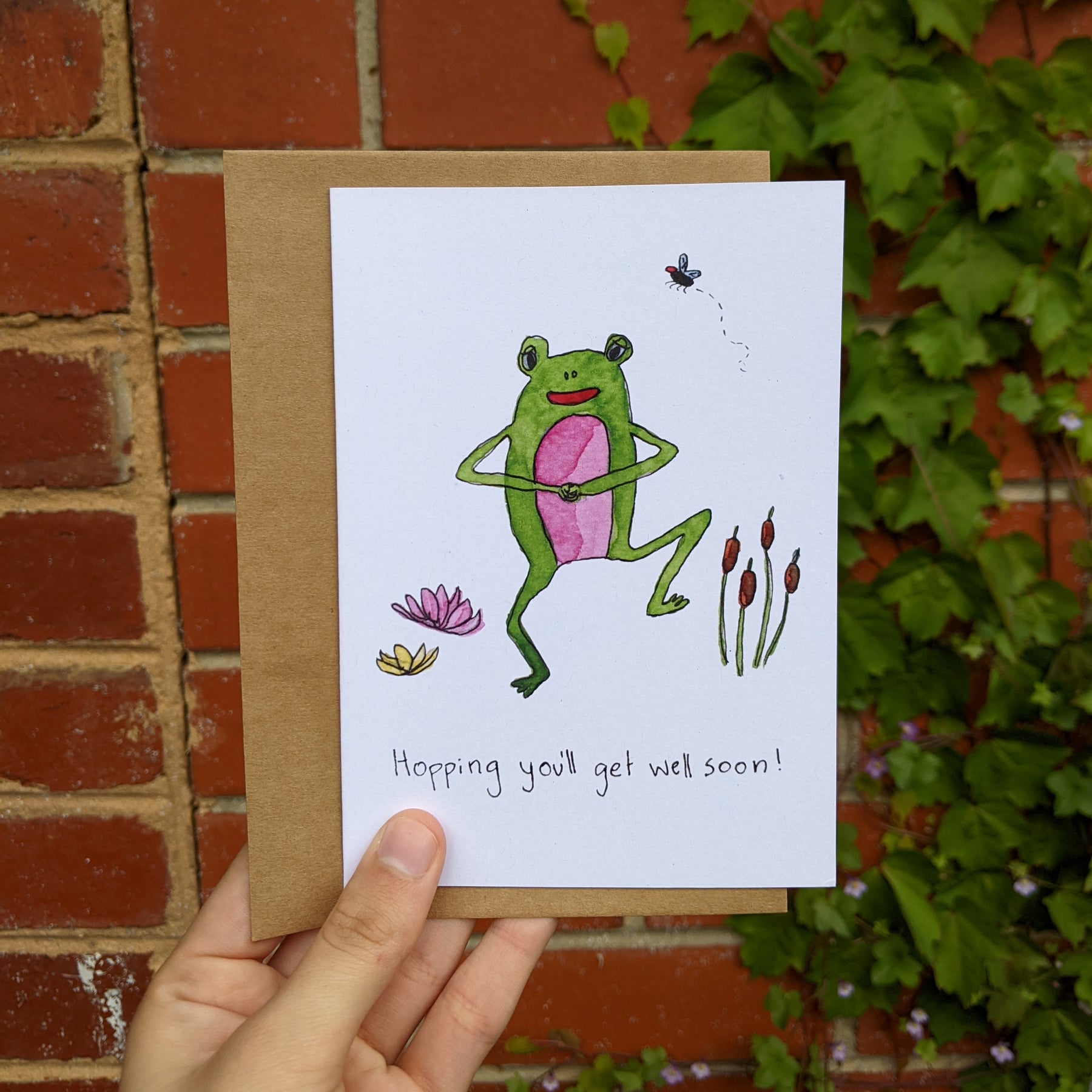 Sick Froggies - set of 6 "get well" cards