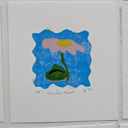 Flower - original lino print