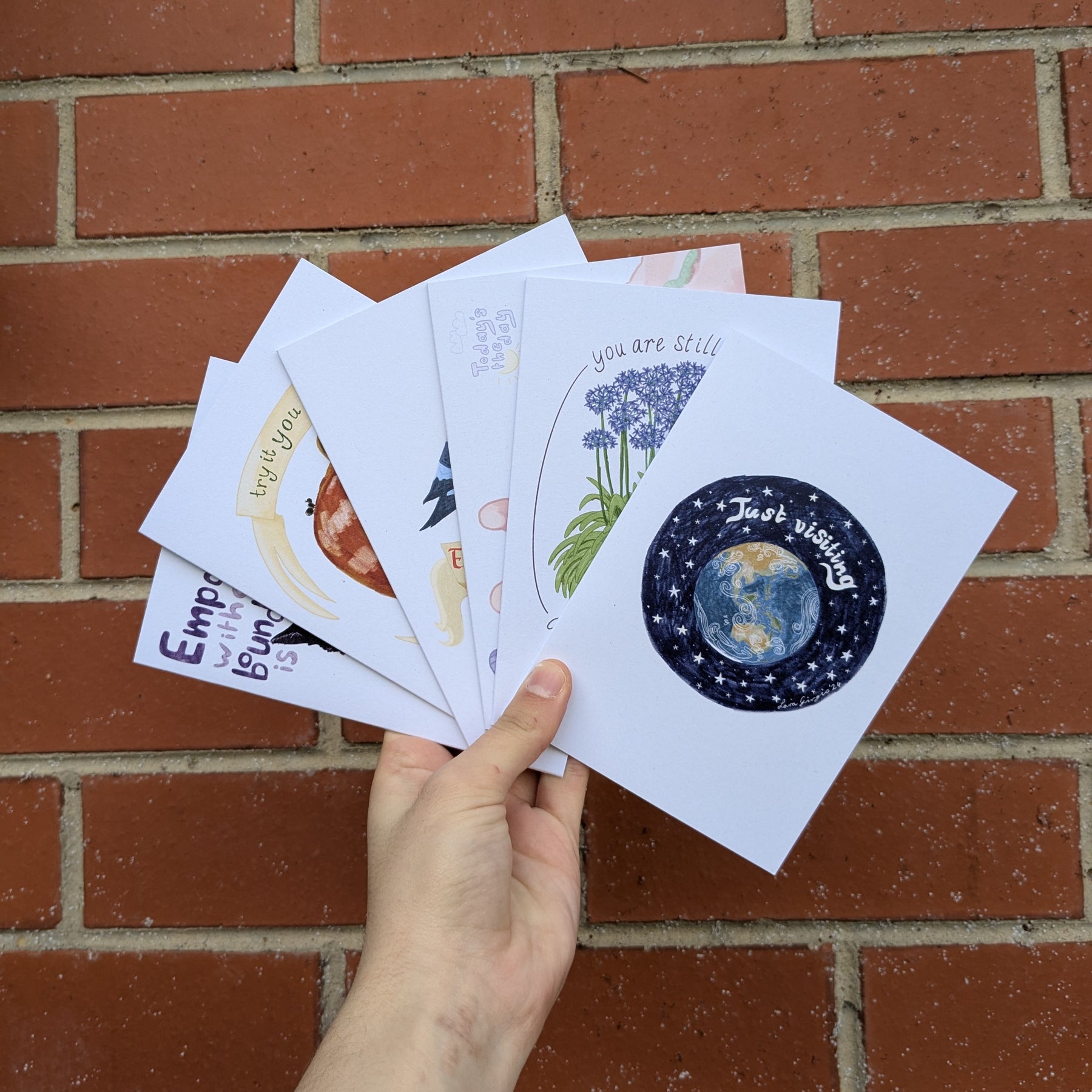 Motivations - set of 6 greeting cards