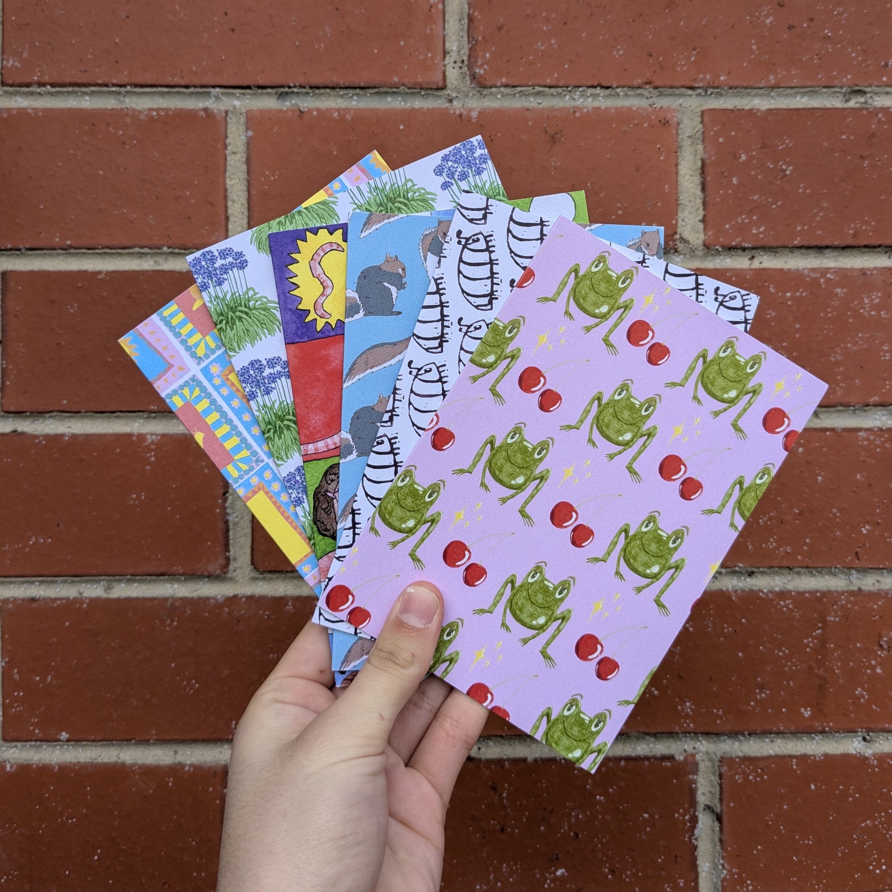 Patterns - set of 6 greeting cards