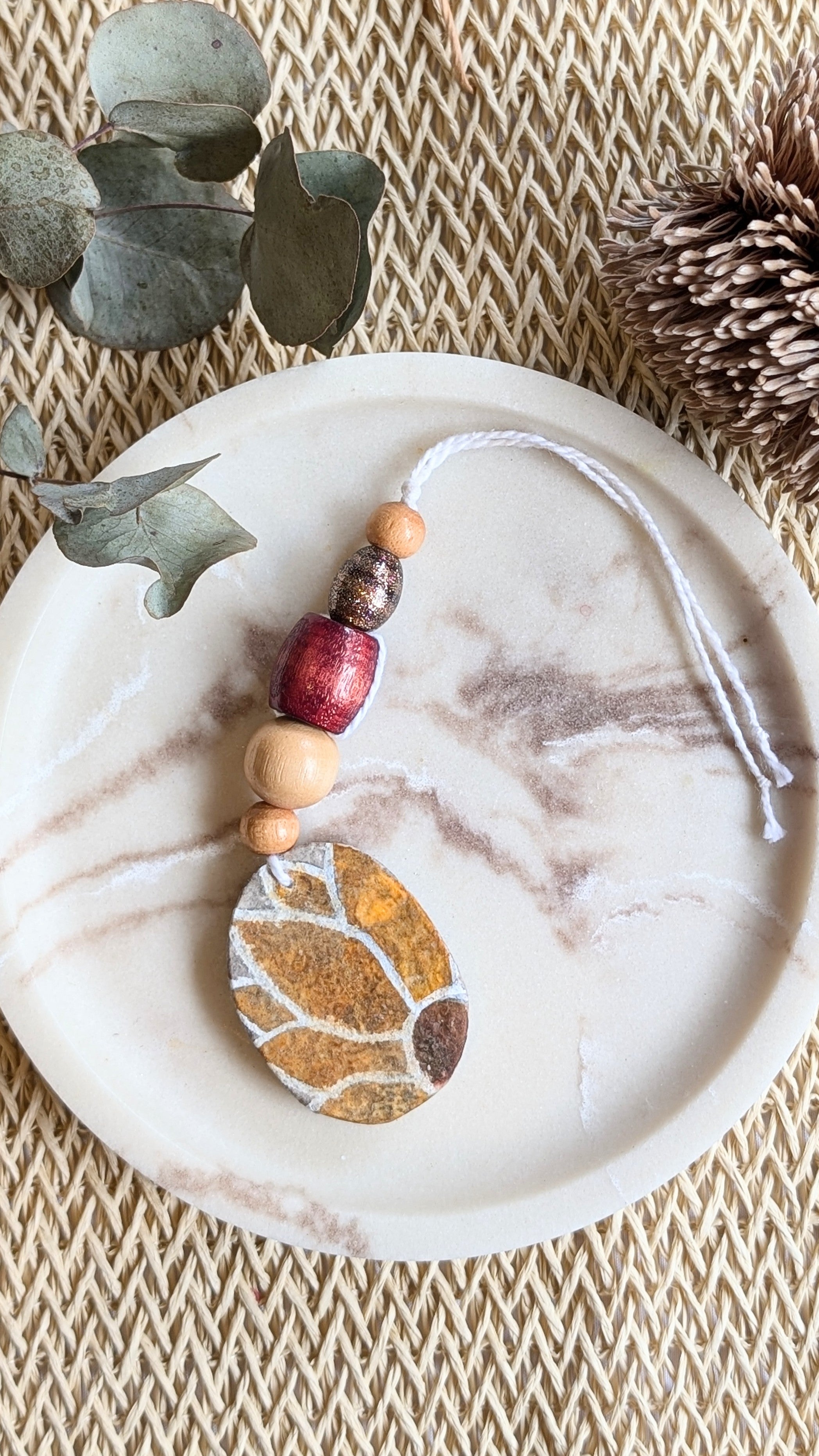 Handcrafted Paper Clay Essential Oil Diffuser – Botanical Collection