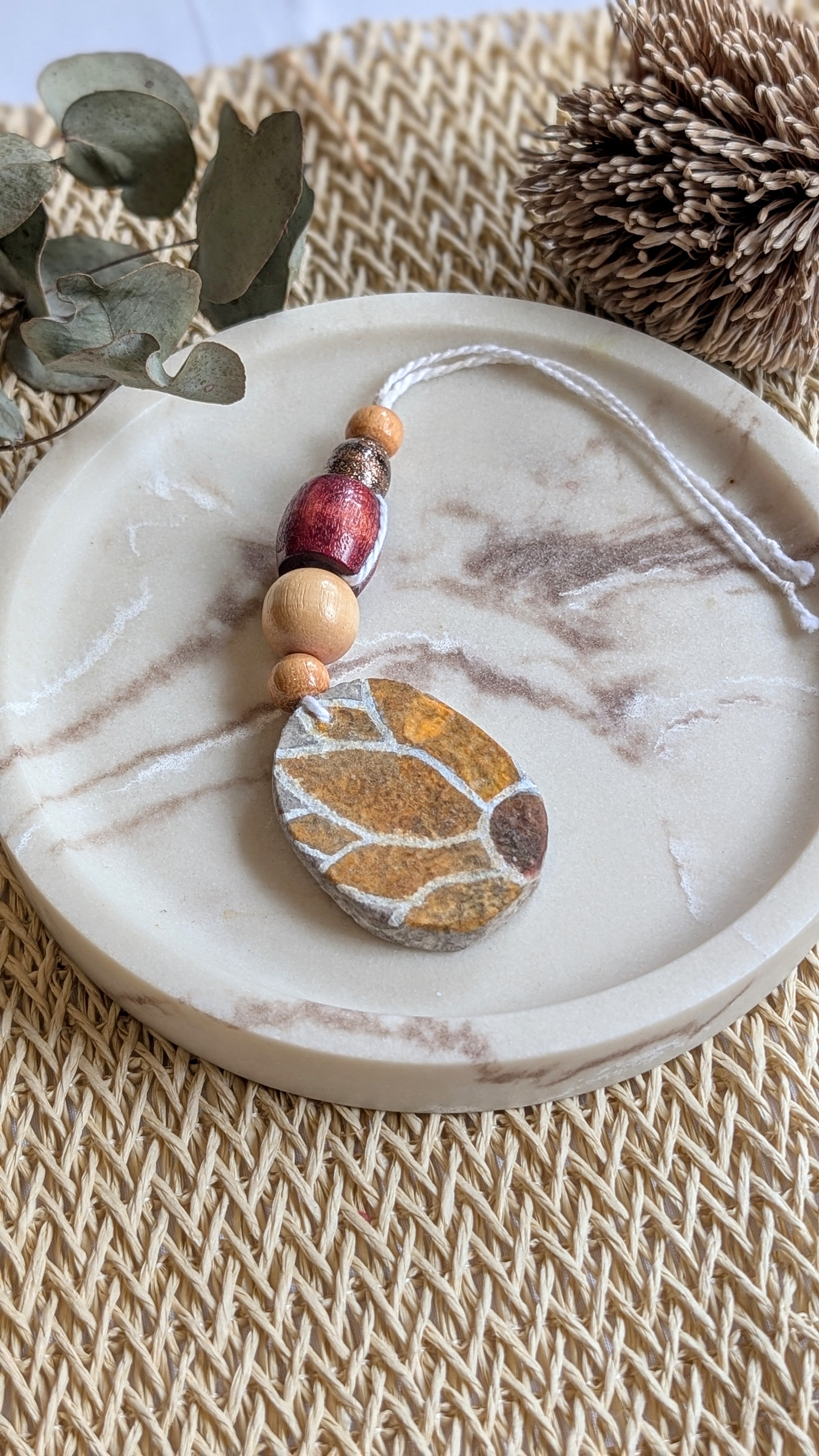 Handcrafted Paper Clay Essential Oil Diffuser – Botanical Collection