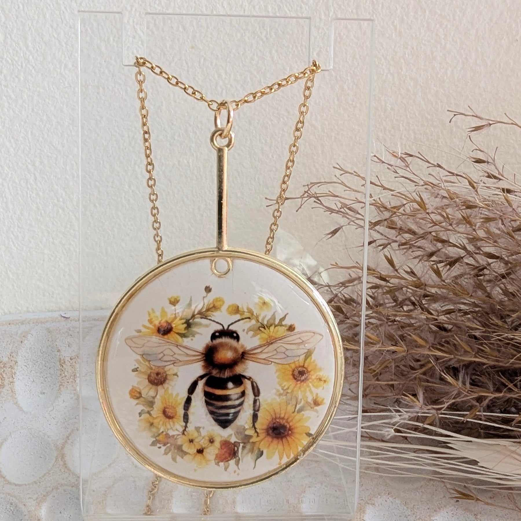 The Bee Series Pendant Number 9.