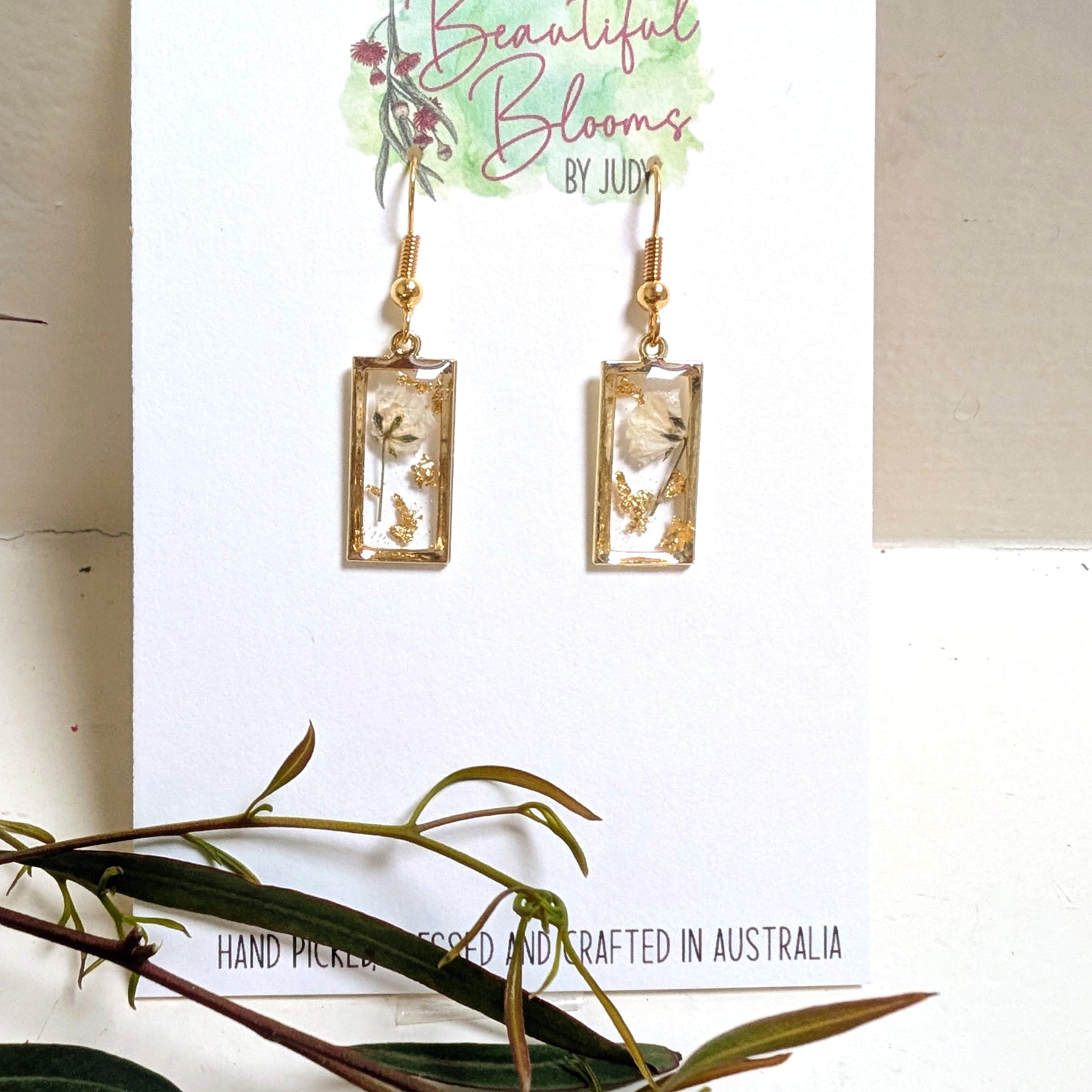 Real flowers in resin, White Baby's Breath collection