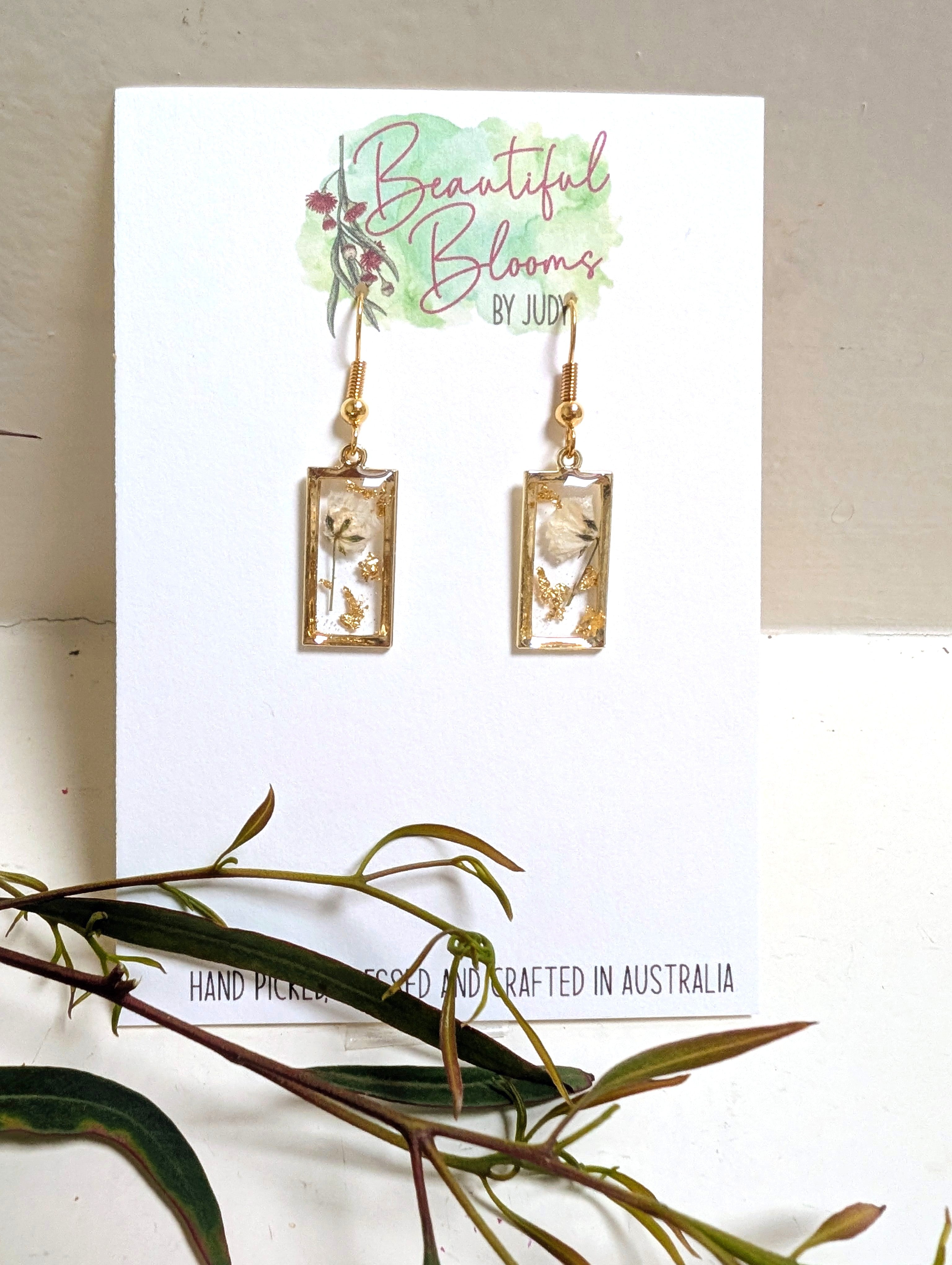 Real flowers in resin, White Baby's Breath collection