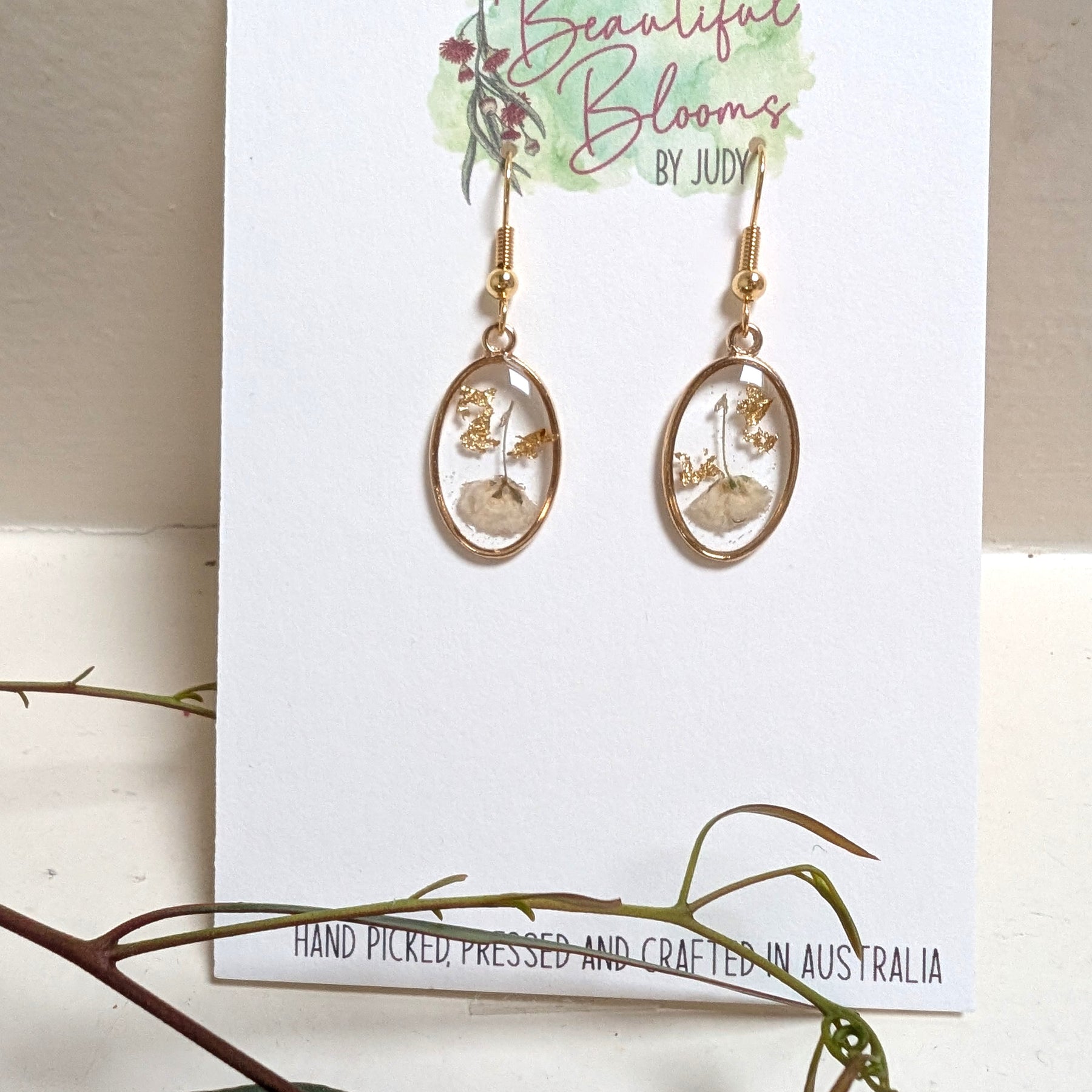 Real flowers in resin, White Baby's Breath collection