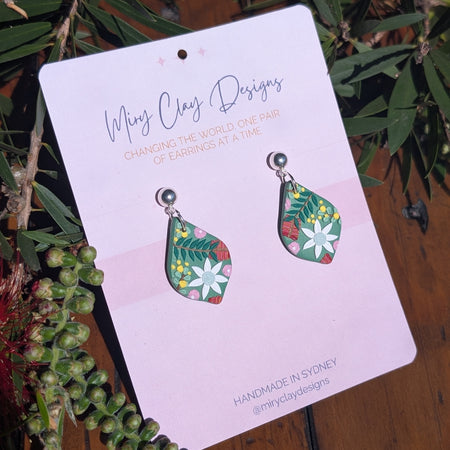 Green Native small Dangle