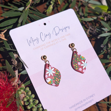 Red Native small Dangle