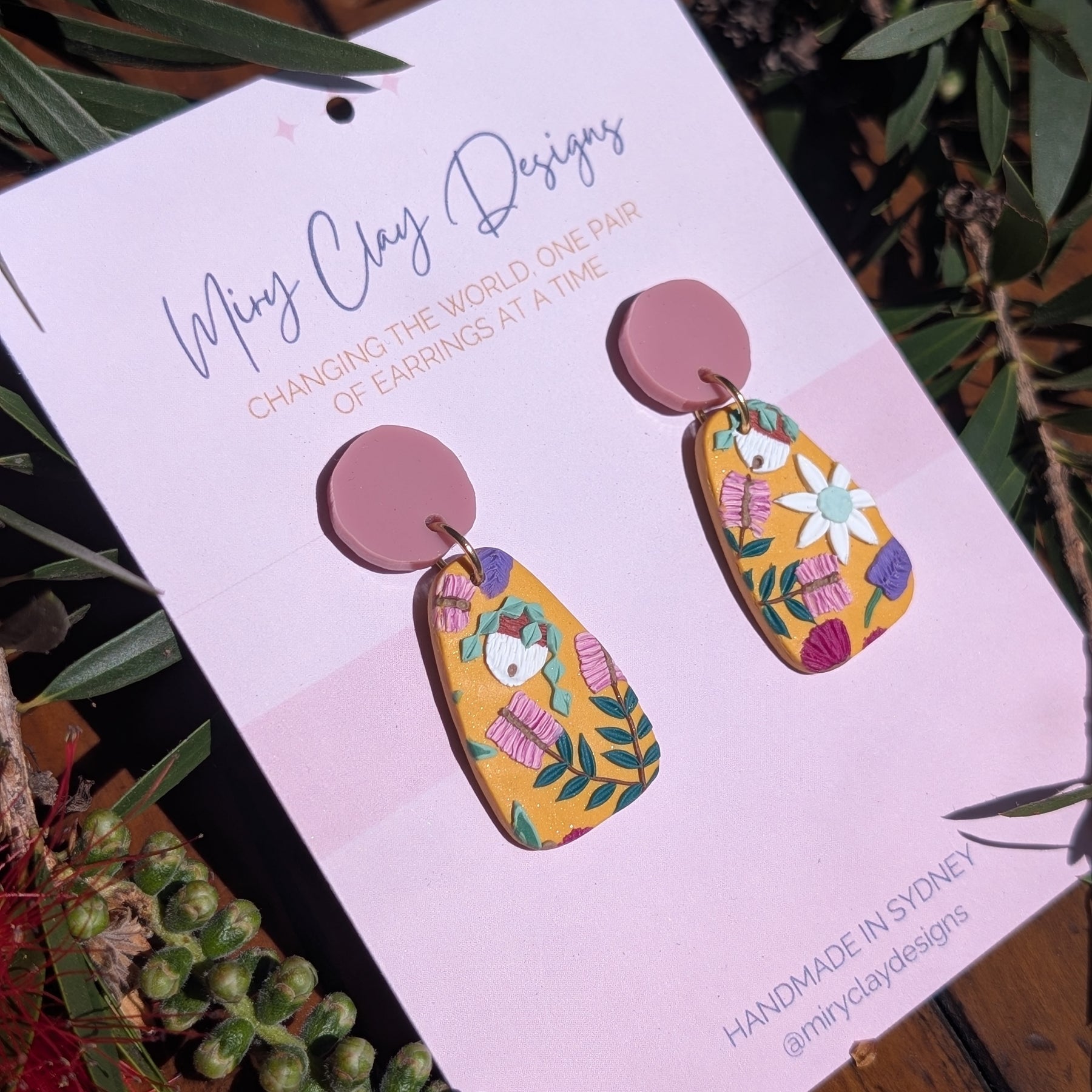 Mustard Native Medium Dangle