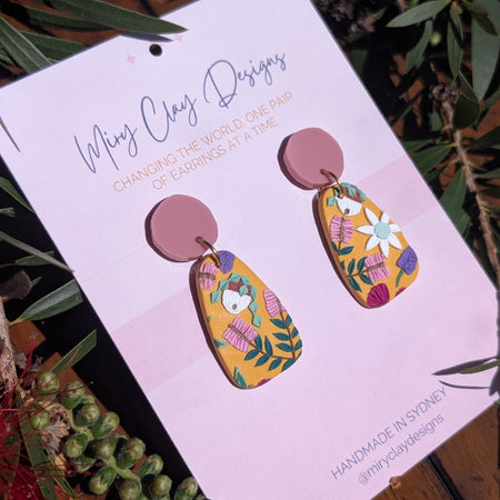 Mustard Native Medium Dangle