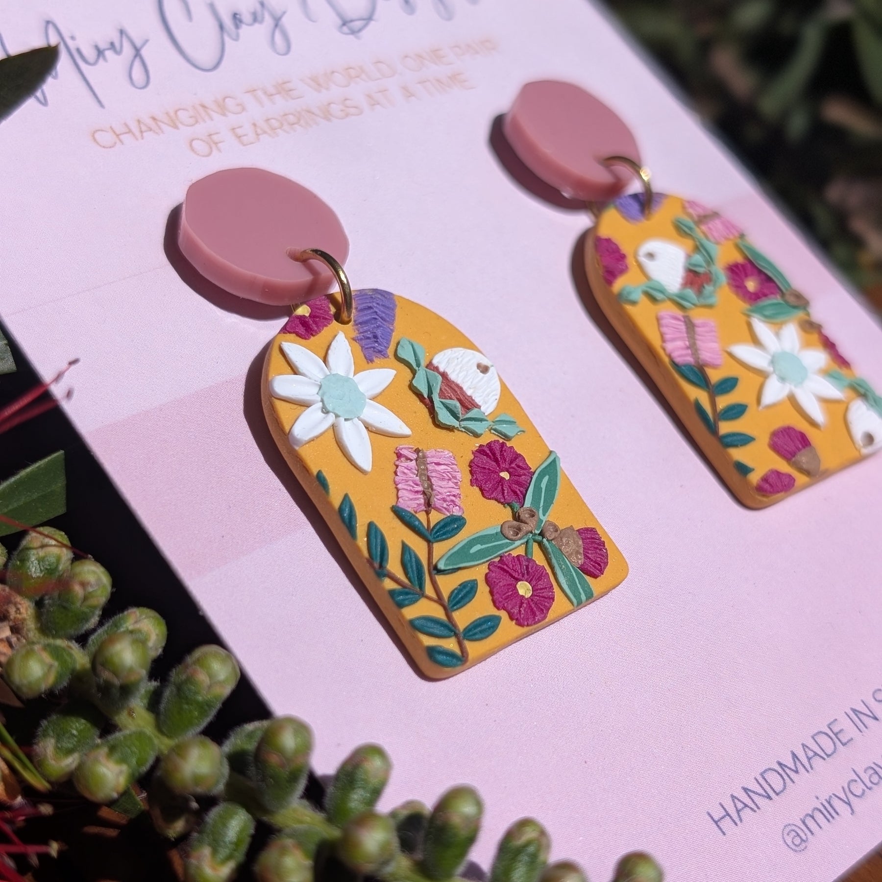 Mustard Native Medium Arch Dangle