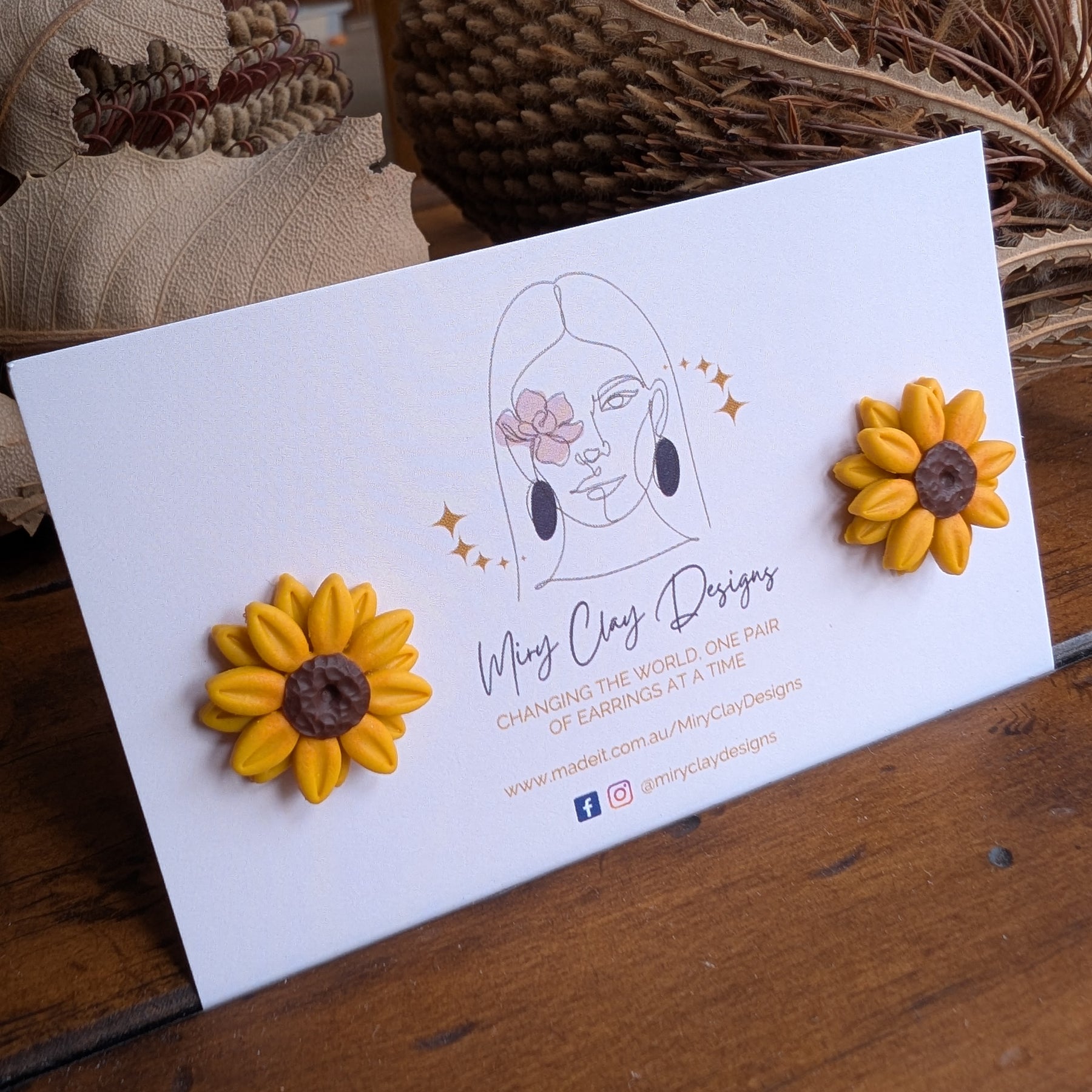 Sunflower Studs