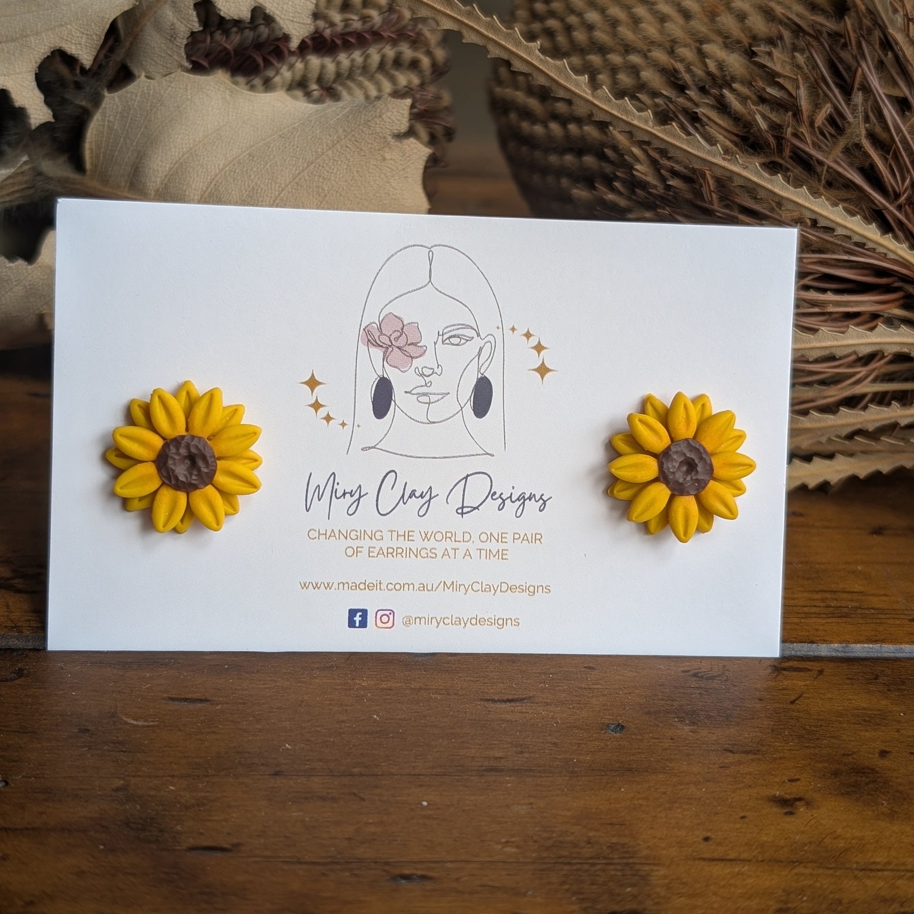 Sunflower Studs