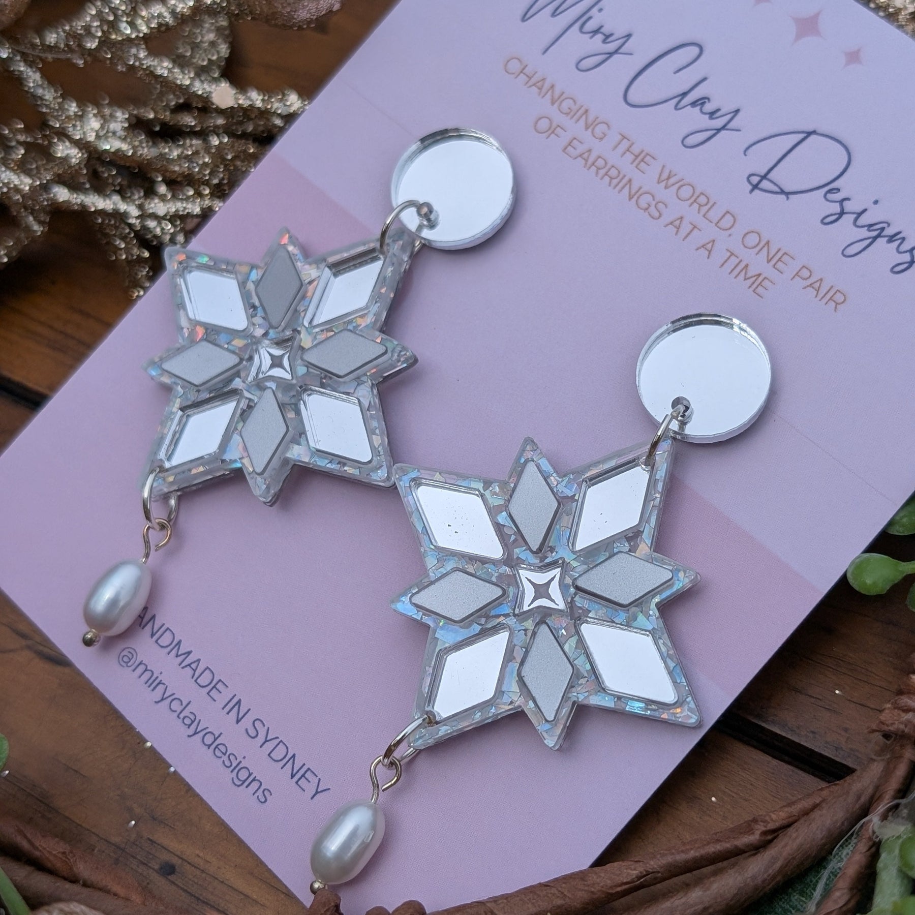 Statement Star Dangles | Gold, Silver or Rose