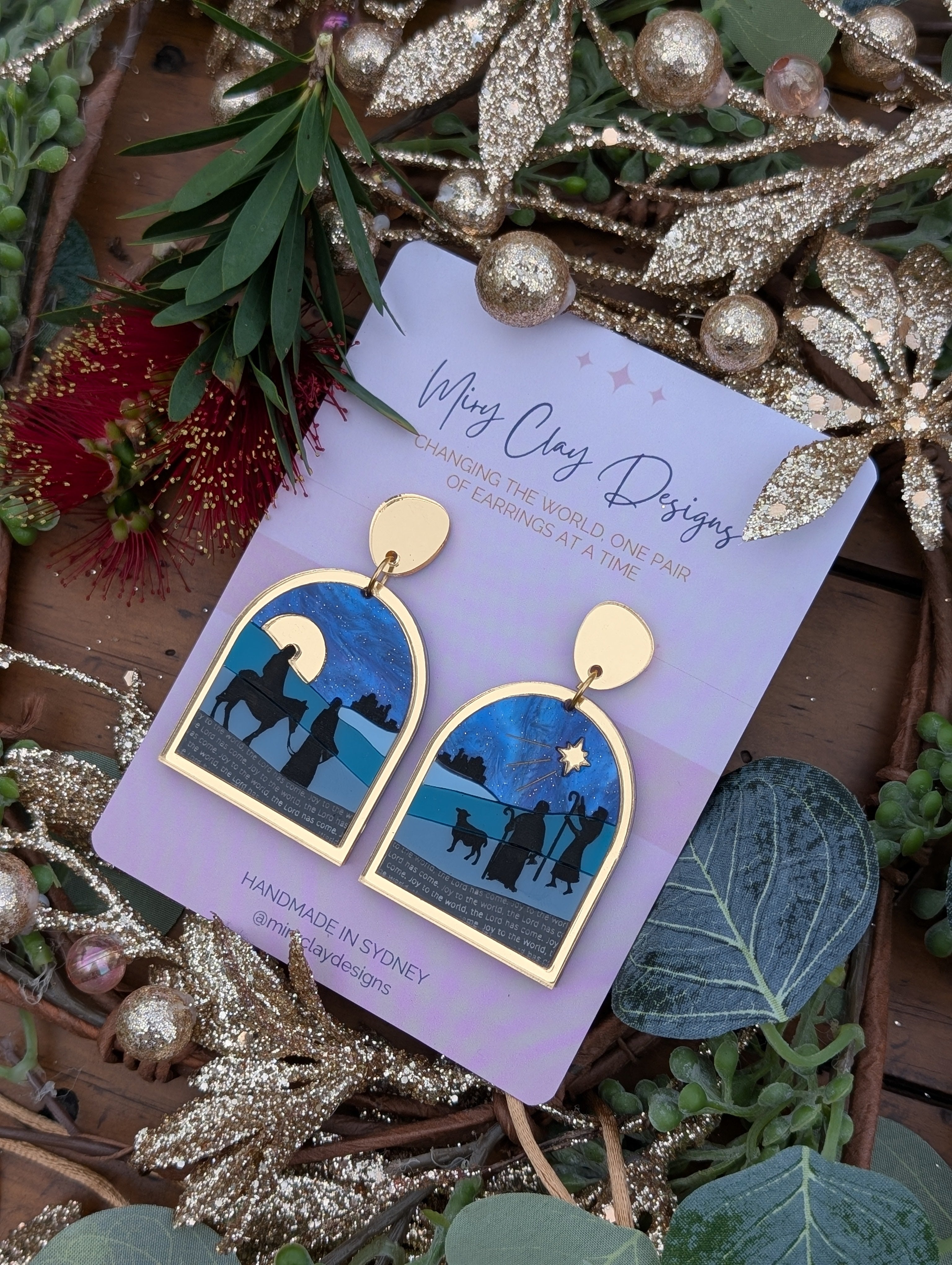 Pre-Order | Joy to the World Dangles | Dispatch early November