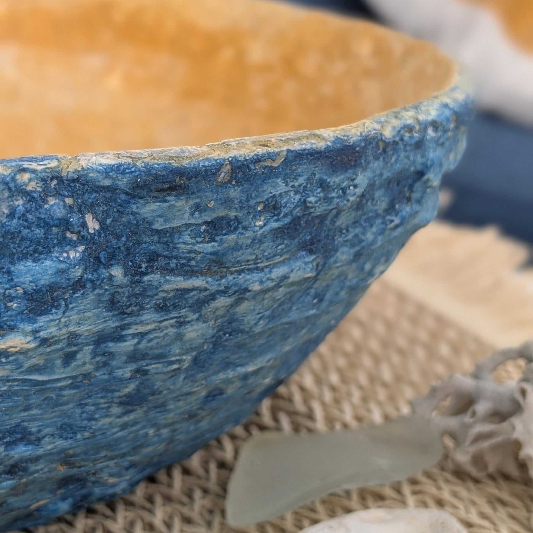 Coastal Beach Style Paper Clay Bowl