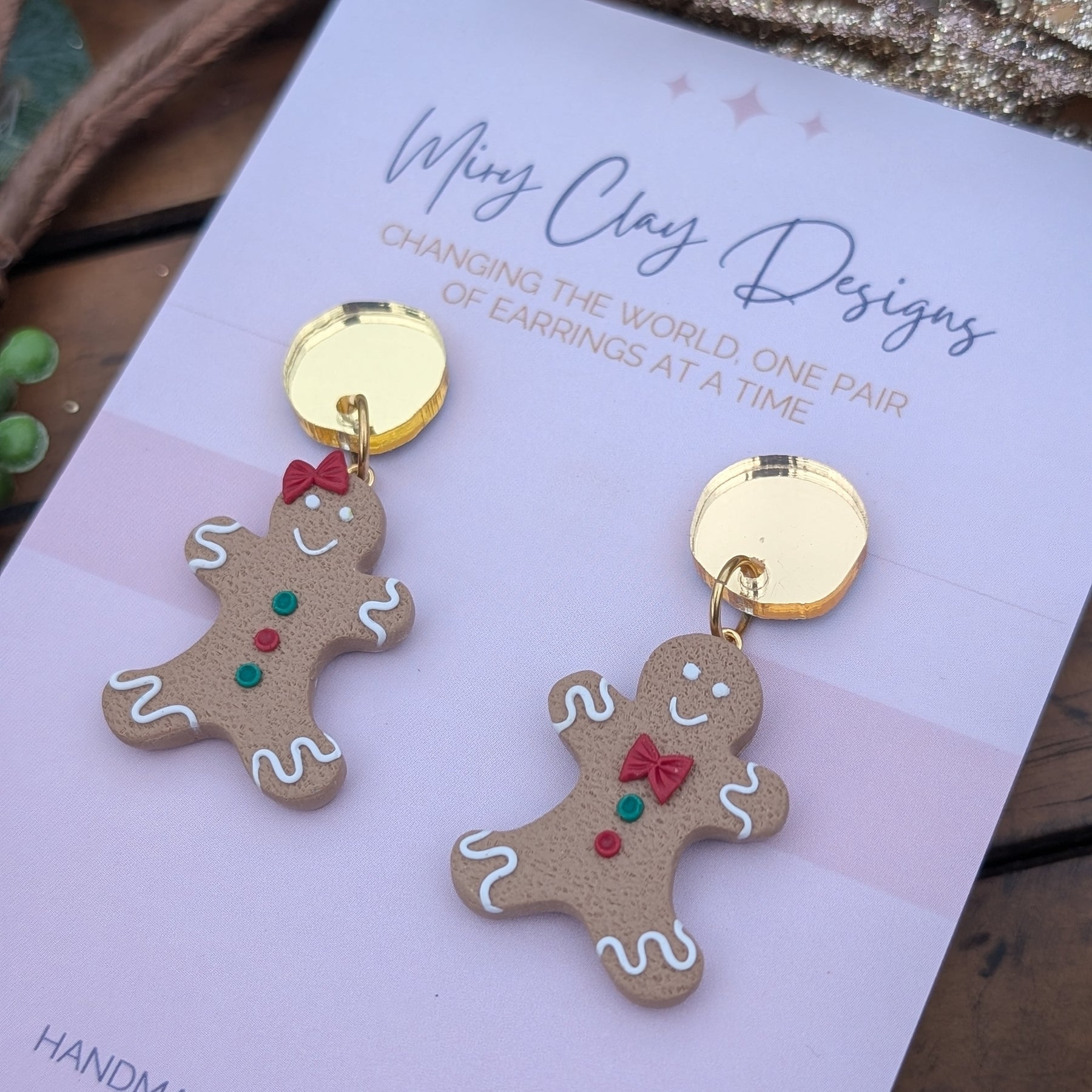 Gingerbread Friends | Stud or Dangle