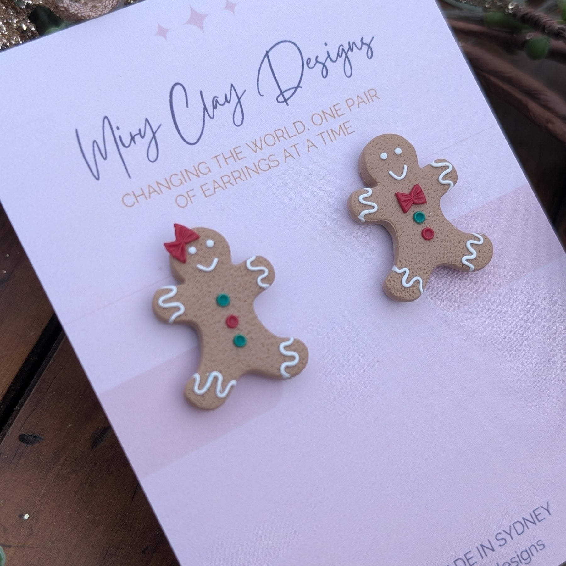 Gingerbread Friends | Stud or Dangle