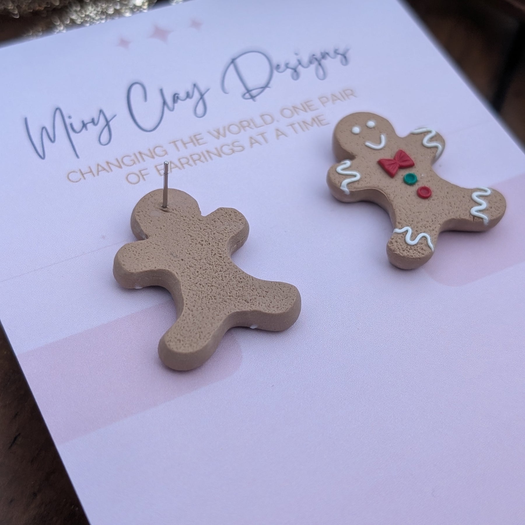 Gingerbread Friends | Stud or Dangle