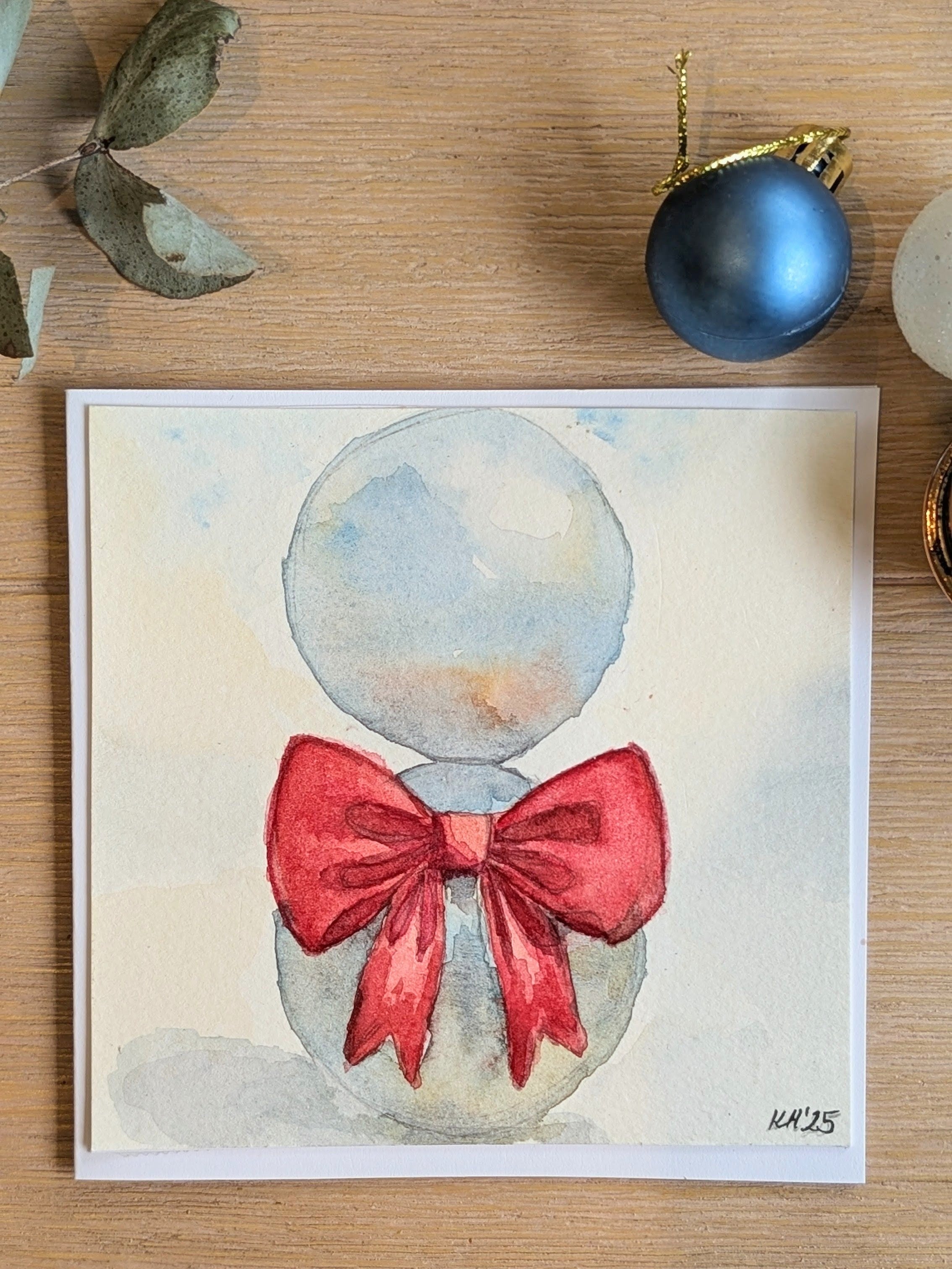 “Malls Balls at Christmas” Card – Original Adelaide Landmark Watercolour Art