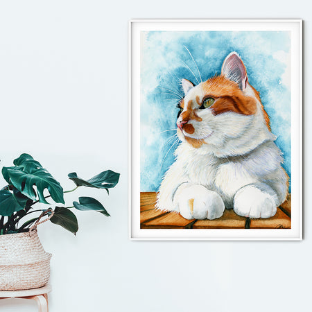 Custom Watercolour Pet Portrait – Hand-Painted with Love