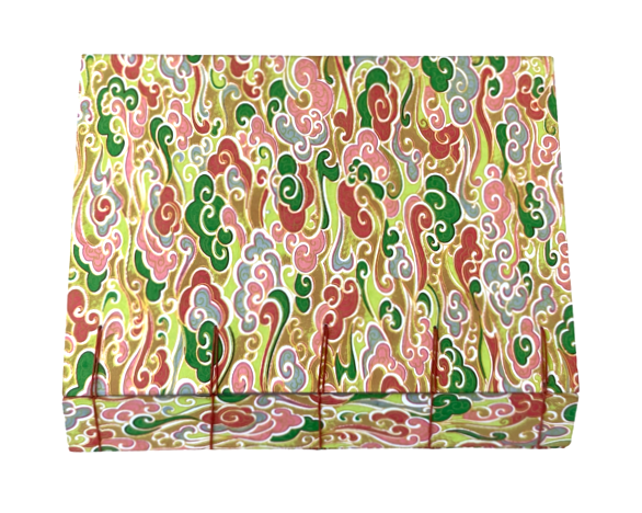 Handmade Secret Belgian Stitch Journal , Japanese Paper Cover Design