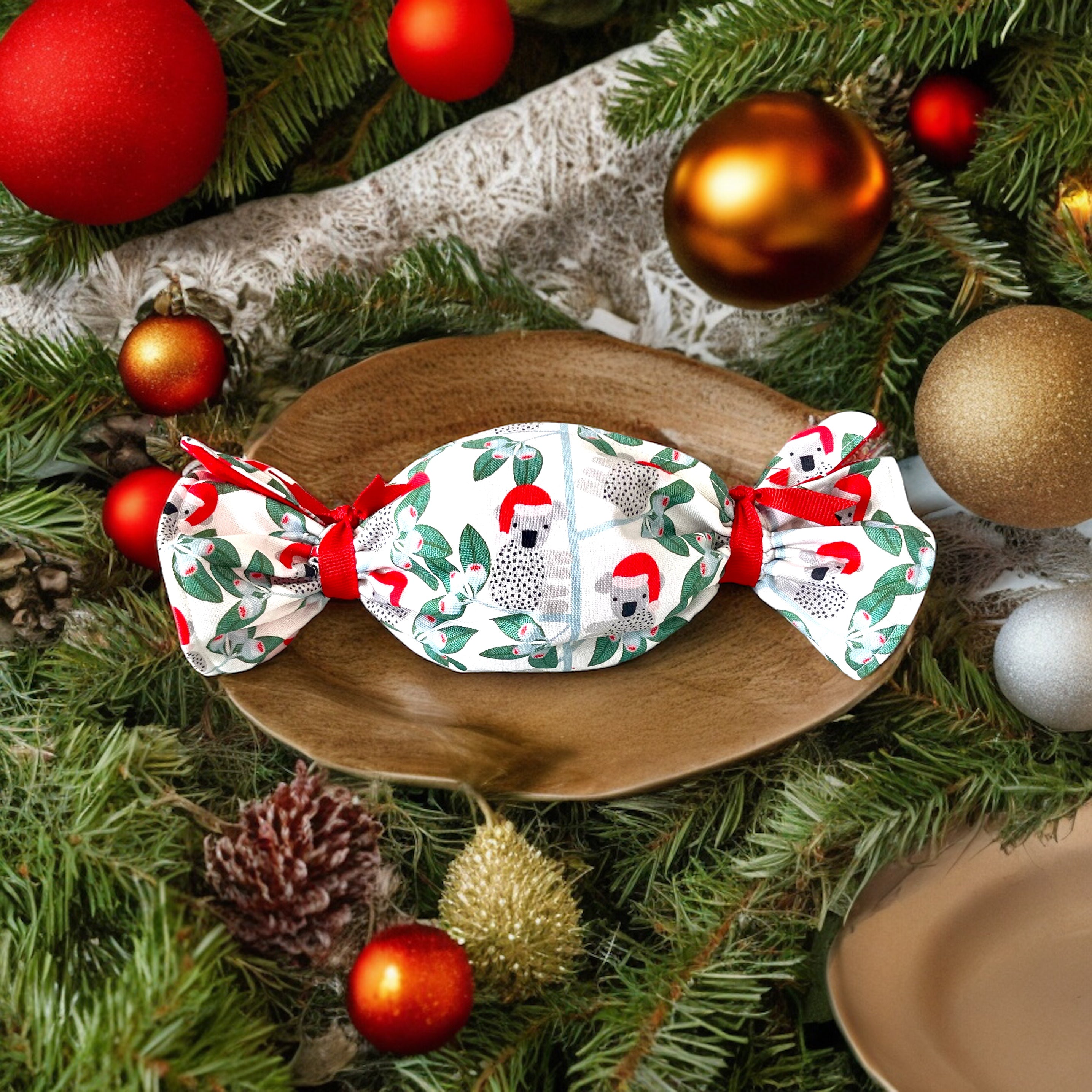 Reusable Fabric Christmas Bon Bon Sets – Double Sided Jocelyn Proust Cotton