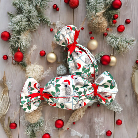Reusable Fabric Christmas Bon Bon Sets – Double Sided Jocelyn Proust Cotton
