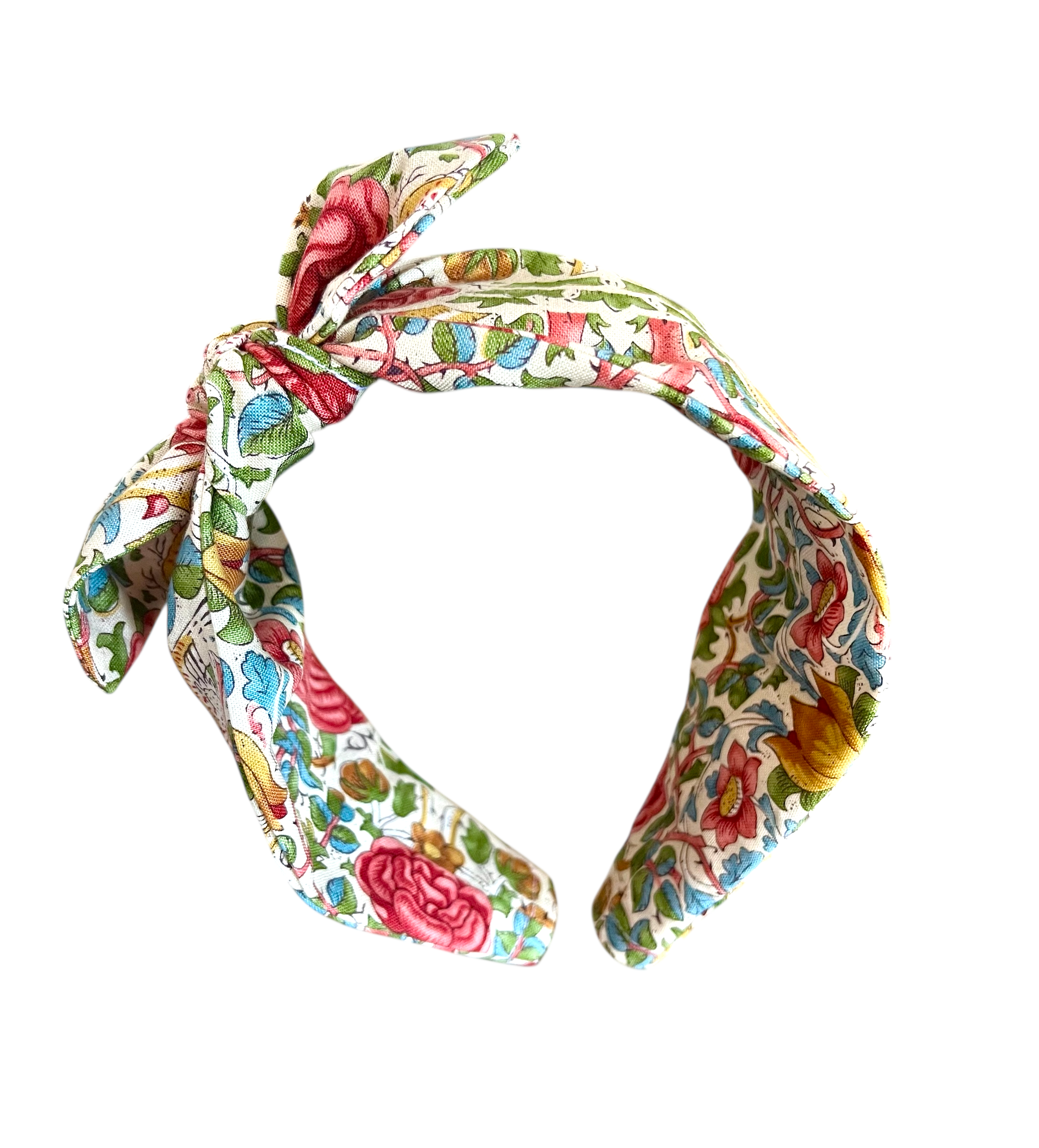 William Morris Fabric Headband with Side Bow